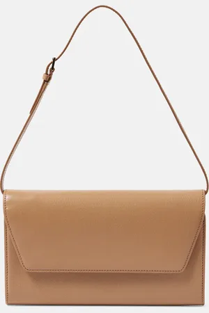 The Row Evening leather clutch