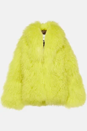 The Attico Faux fur cropped coat