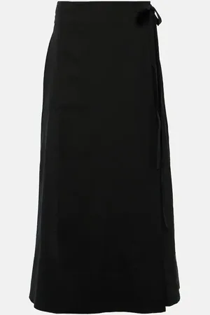 ASCENO Amalfi linen maxi skirt