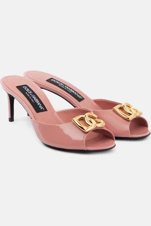 Dolce & Gabbana Keira DG 60 patent leather mules