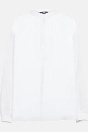 A.P.C. Flora checked cotton blouse