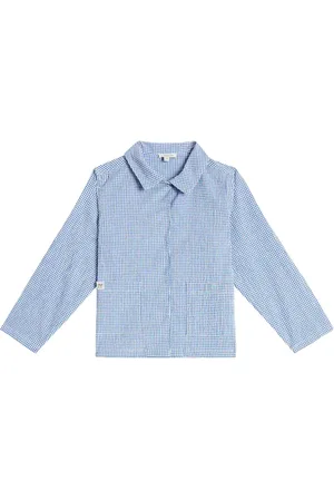 Liewood Kory checked seersucker overshirt