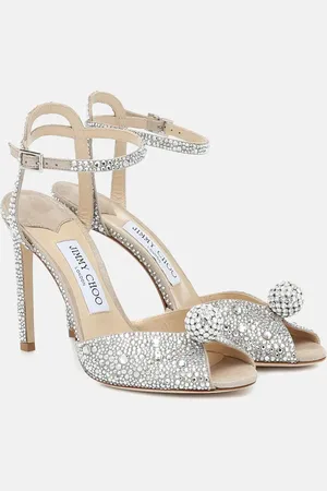 Jimmy Choo Sacora 100 embellished sandals