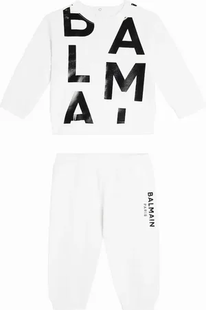Balmain Baby set of cotton sweatshirt and sweatpants