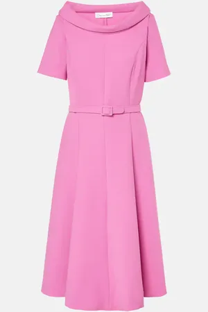 Oscar de la Renta Wool-blend midi dress