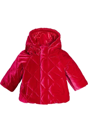 MONNALISA Baby quilted velvet jacket