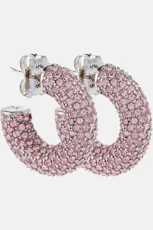 Amina Muaddi Cameron Small embellished earrings