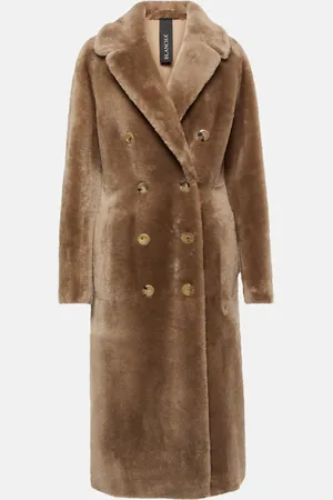 Blancha Double-breasted shearling coat