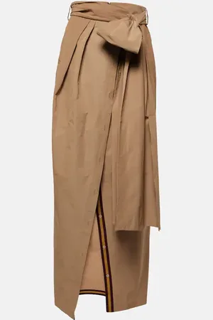 DRIES VAN NOTEN Draped maxi skirt