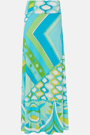 Puccini Printed maxi skirt