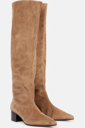 Khaite Andee suede knee-high boots
