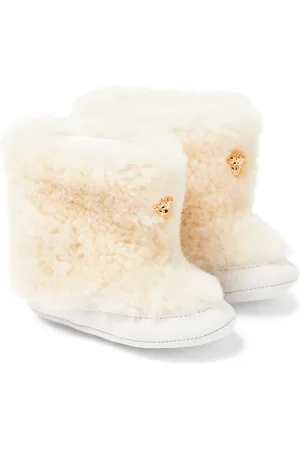 VERSACE La Medusa shearling snow boots