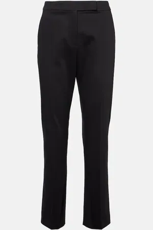 Max Mara Okra mid-rise cotton flared pants