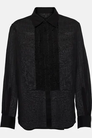 NILI LOTAN Nathael ruffled cotton shirt