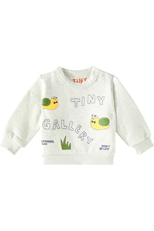 Tiny Cottons Baby Artsy Snail cotton sweatshirt