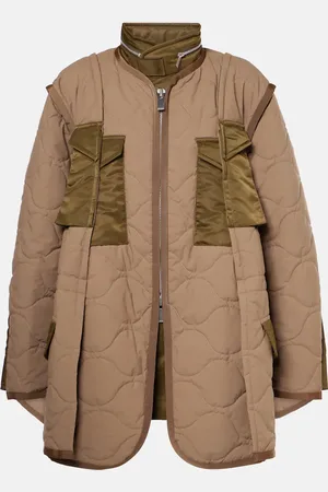 SACAI Quilted ripstop coat