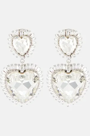 Alessandra Rich Embellished clip-on earrings