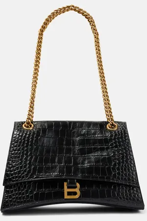 Balenciaga Crush Medium croc-effect leather shoulder bag
