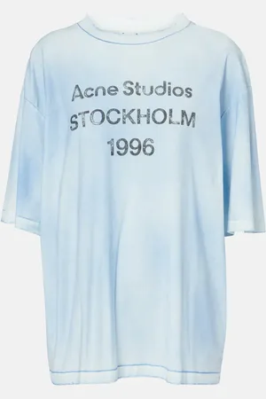 Acne Studios Logo cotton and hemp jersey T-shirt