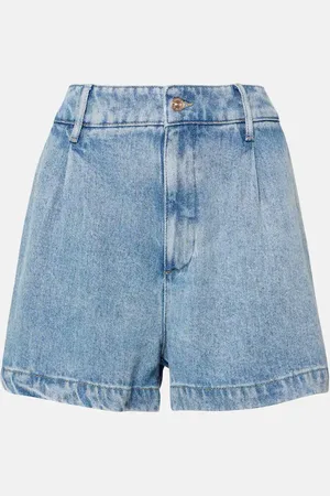 7 for all Mankind High-rise pleated shorts