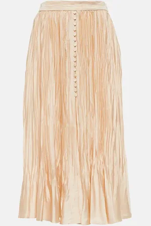 Simkhai Pleated midi skirt