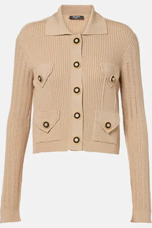 Balmain Ribbed-knit cardigan