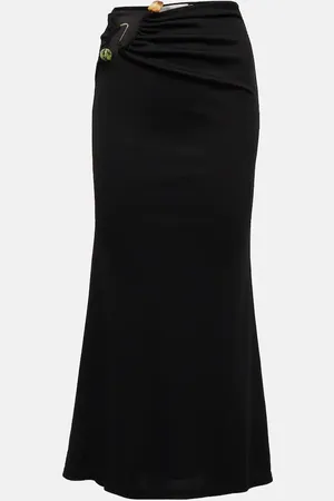CHRISTOPHER ESBER Embellished cutout jersey maxi skirt