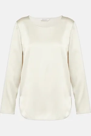 Max Mara Moldava silk-blend satin top