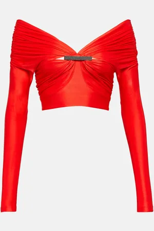 Paco rabanne Off-shoulder cropped top