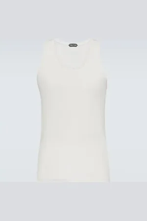 Tom Ford Ribbed-knit jersey tank top