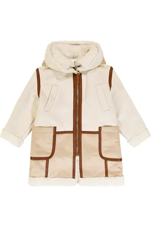 Chloé Faux shearling-trimmed coat