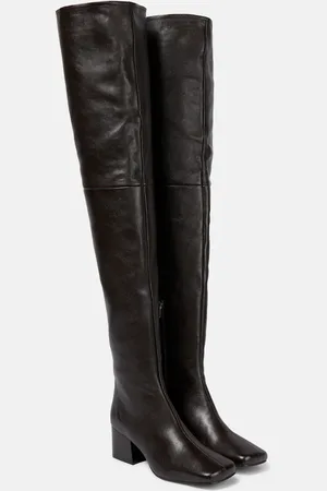 LEMAIRE Over-the-knee leather boots