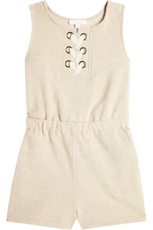 Chloé Cotton fleece playsuit