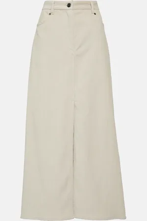 Brunello Cucinelli Cotton corduroy maxi skirt