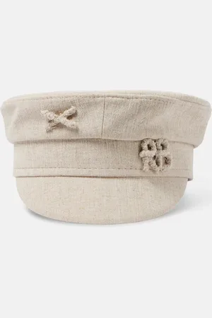Ruslan Baginskiy Linen-blend newsboy cap