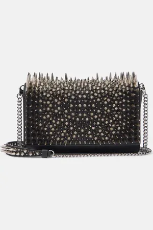 Christian Louboutin Paloma spiked leather clutch