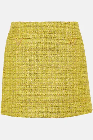 VALENTINO VGold tweed miniskirt