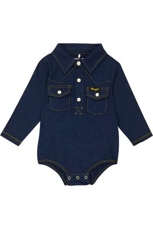 Mini Rodini X Wrangler Baby Peace Dove bodysuit