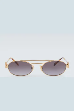 Miu Miu Logo oval sunglasses