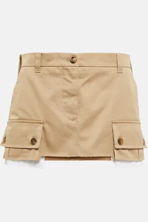 Miu Miu Chino cotton miniskirt