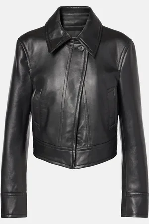 Joseph Caron cropped leather jacket