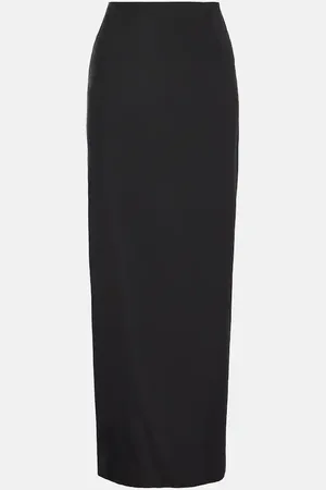 The Row Bartelle silk and wool pencil skirt