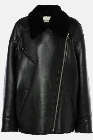 Isabel Marant Adelina shearling-lined leather coat