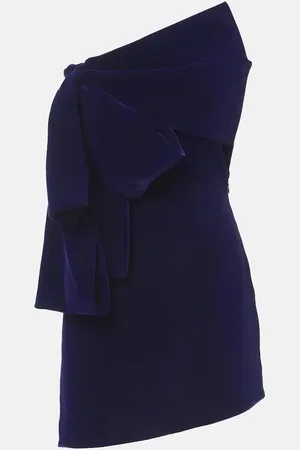 Givenchy Bow-detail velvet minidress