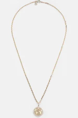 Sydney Evan World Traveler 14kt pendant necklace with diamonds