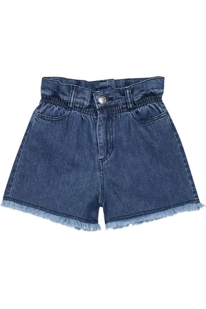The New Society Allegria embroidered denim shorts