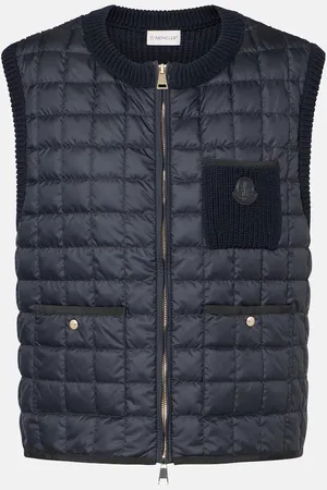 Moncler Cotton-blend down sweater vest