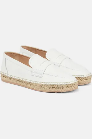 Gianvito Rossi Lido leather espadrille loafers