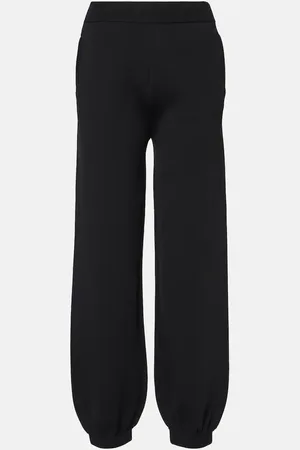 Max Mara Tirreno crÃªpe barrel-leg pants