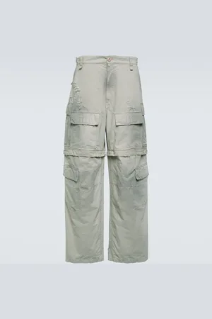 Balenciaga Convertible distressed cotton cargo pants